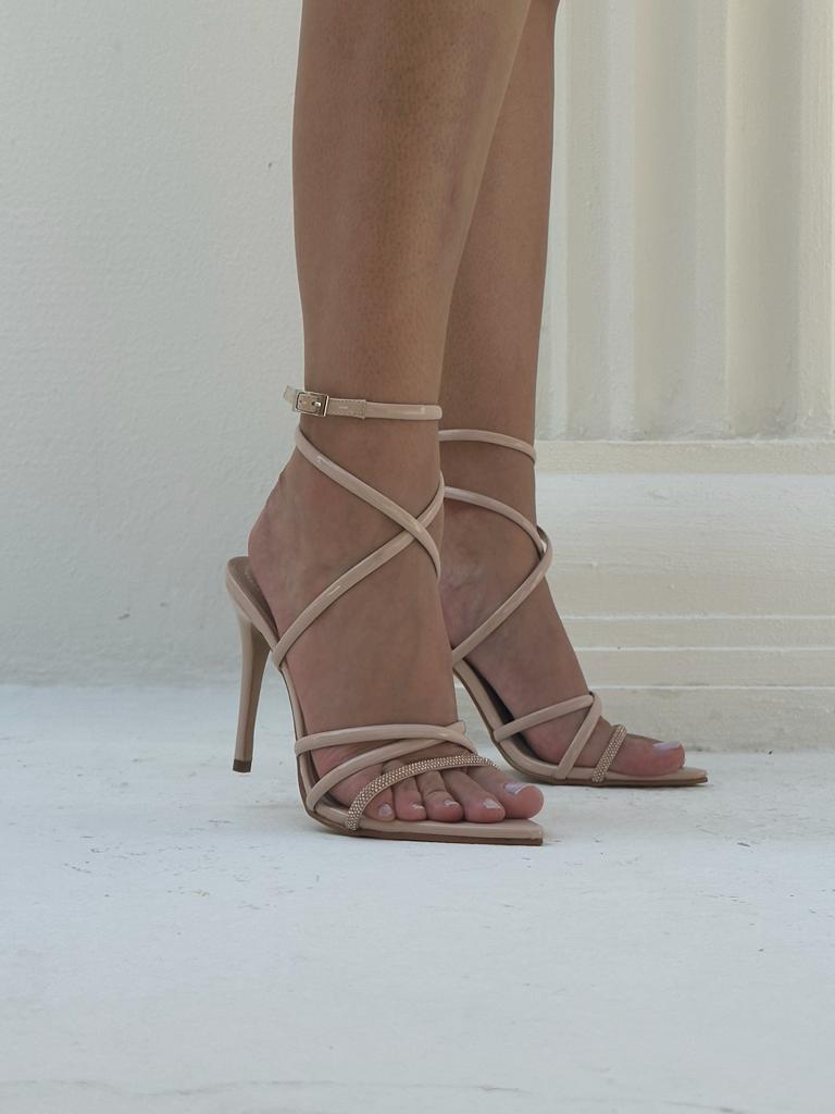 Zoe Ladies Flat Sandal - Beige