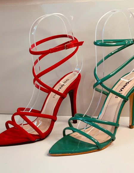 Sandália Bico Folha Nobuck